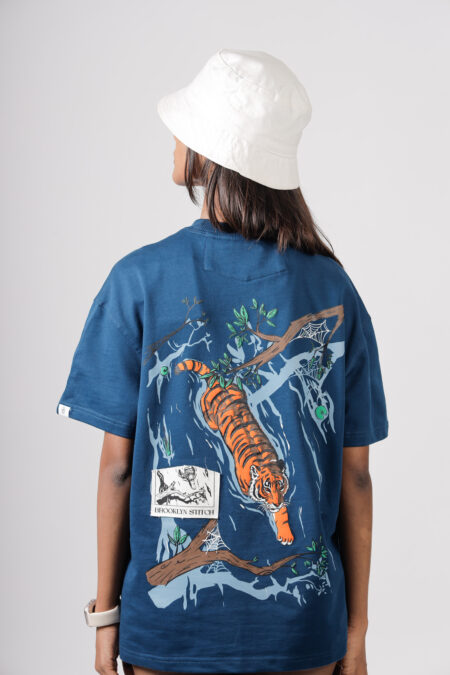 The Hidden Predator Heritage Blue Women's Oversized T-Shirt
