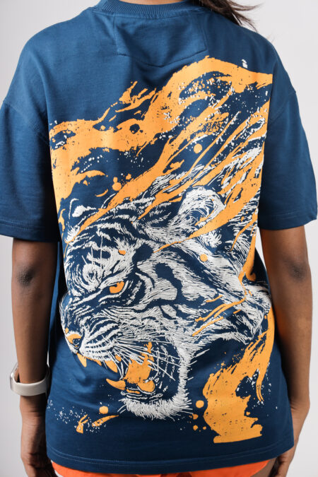 Rage of Roar Women's Heritage blue oversized T-Shirt